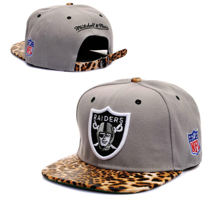 Oakland Raiders Grey Snapback Hat GF